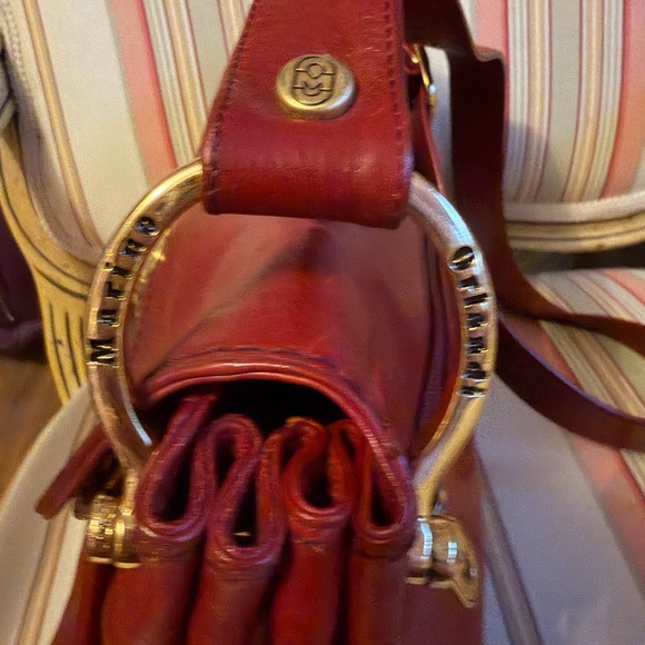 Marino Orlandi Reddish Brown Leather Shoulder Bag - Great Details - Picture 6 of 12
